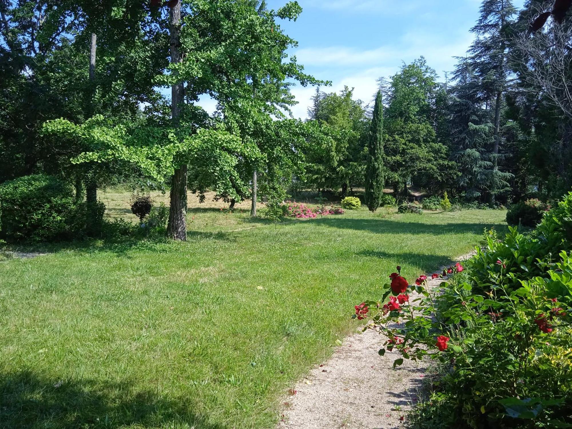Maison Calme Avec Piscine Entouree De Son Parc Quintenas Exterior foto